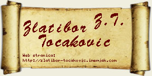 Zlatibor Točaković vizit kartica